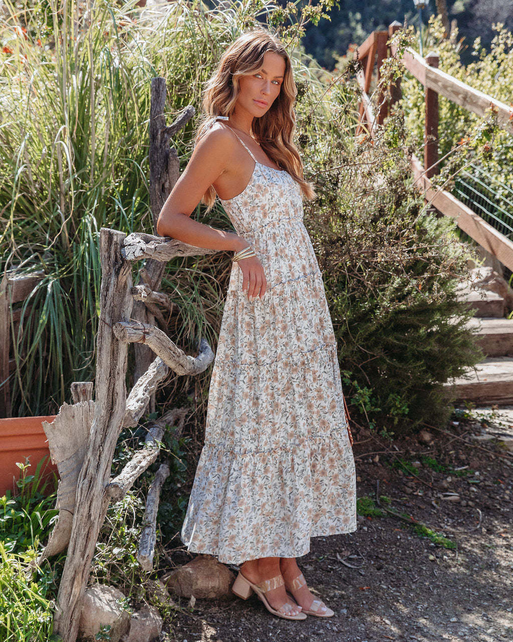 Women Clothing Summer Holiday Floral Strap Dress by Ragazza