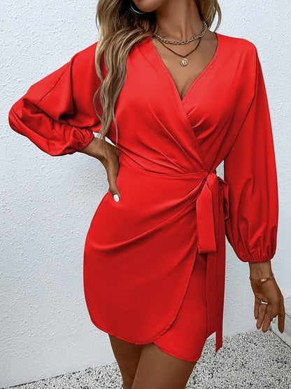 Spring Summer Women Clothing Sexy Lacing Satin Dress by Ragazza