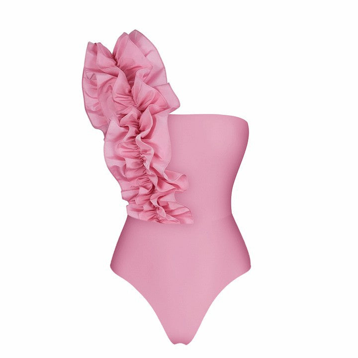 Three Dimensional Decoration Sexy Swimsuit Women Vacation Beach Two Piece Sets by Ragazza