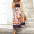 Vacation Printed Dress Women Tube Top Suspender Dress Elastic Waist Tightening Women Summer Dress Seaside by Ragazza