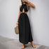 Women Casual Holiday Hollow Out Cutout Ethnic Webbing Decorative Stitching Dress  DestGlow