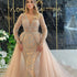 Women Clothing Dress Elegant Trailing French Simplicity Gold Court Gauzy Gown by Ragazza