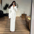 Fall Women Clothing Solid Color Collared Waist Tight Slim Fit Lace up Long Sleeve Zipper Dress by Ragazza