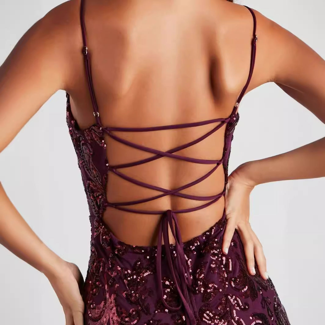 Women Sexy Sequ Dress Summer Sequin Party Dress by Ragazza