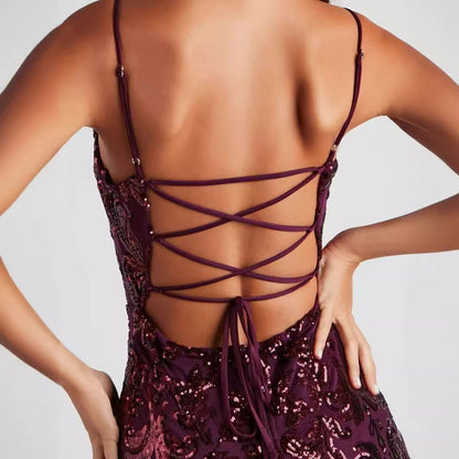 Women Sexy Sequ Dress Summer Sequin Party Dress by Ragazza