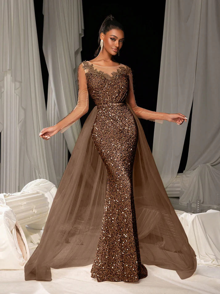 Ladies Dance Formal Dress Graceful Fashionable Elegant Long Lace Party Evening Dress by Ragazza
