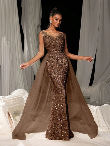 Ladies Dance Formal Dress Graceful Fashionable Elegant Long Lace Party Evening Dress by Ragazza