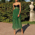 Women Clothing Sexy Suspenders Lace Green Hollow Out Cutout Holiday Mopping Maxi Dress by Ragazza