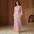 Middle East Muslim Spring Summer Applique Robe Dress with Belt by Ragazza