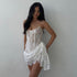 Fall Women Clothing Sexy Lace Boning Corset off Shoulder Tube Top Slightly Transparent Slim Fit Dress Women by Ragazza