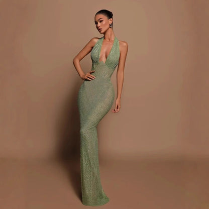 Popular Sexy One Shoulder Sequined Sheath Slim Fit Cocktail Annual Party Party Evening Dress by Ragazza