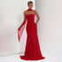 Women Clothing Autumn Winter Solid Color Elegant Sleeveless Chiffon Stitching Tube Top Ribbon Maxi Dress by Ragazza