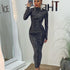 Women Sequin Design Slim Fit Graceful Tight Sexy Long Sleeve Narrow Dress Women by Ragazza