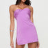 Summer in Sexy Mature Word Collar Corsage Tube Top Backless Purple Dress by Ragazza