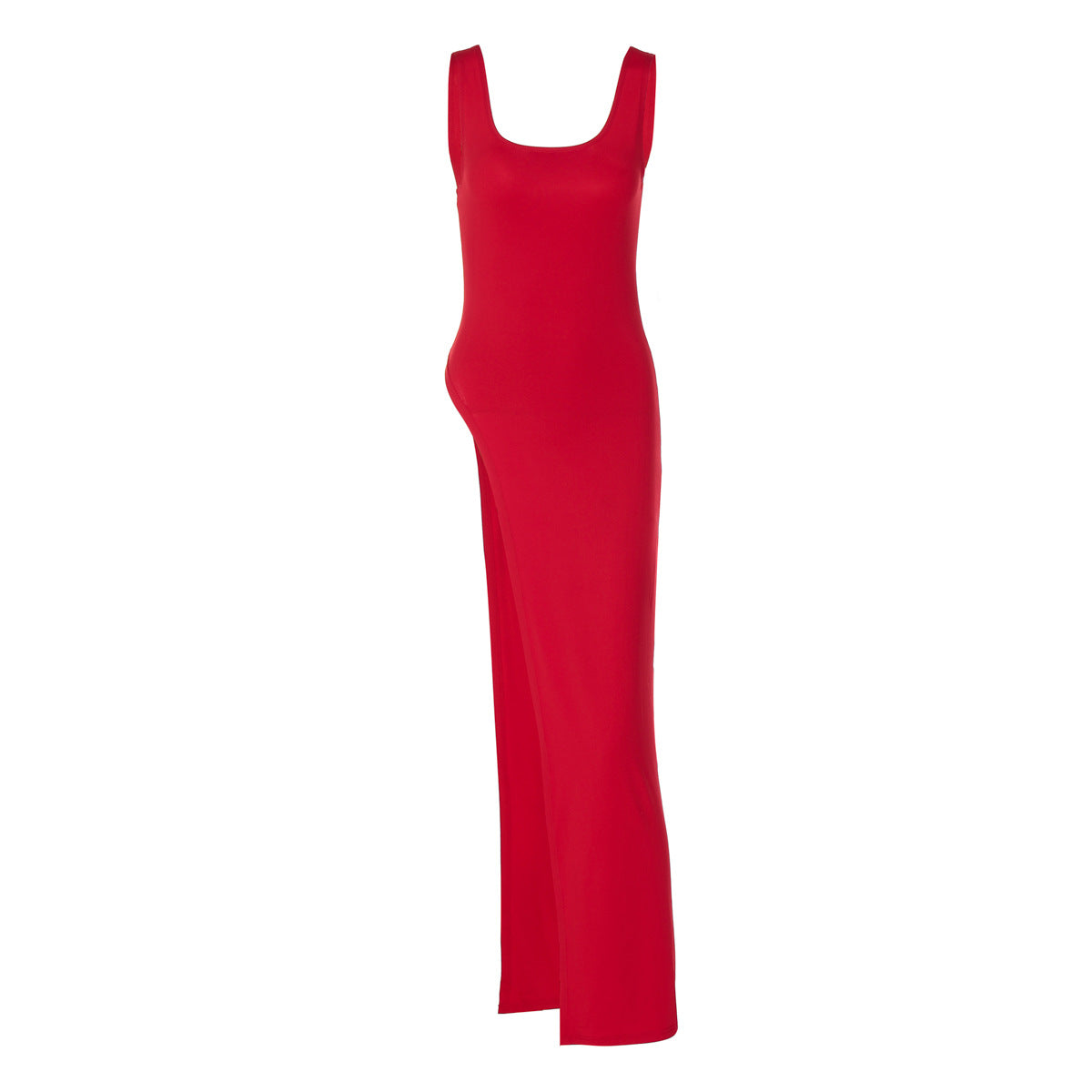 Women Clothing Summer Street Shooting Personality Slim Fit Split Shoulder Strap Dress by Ragazza