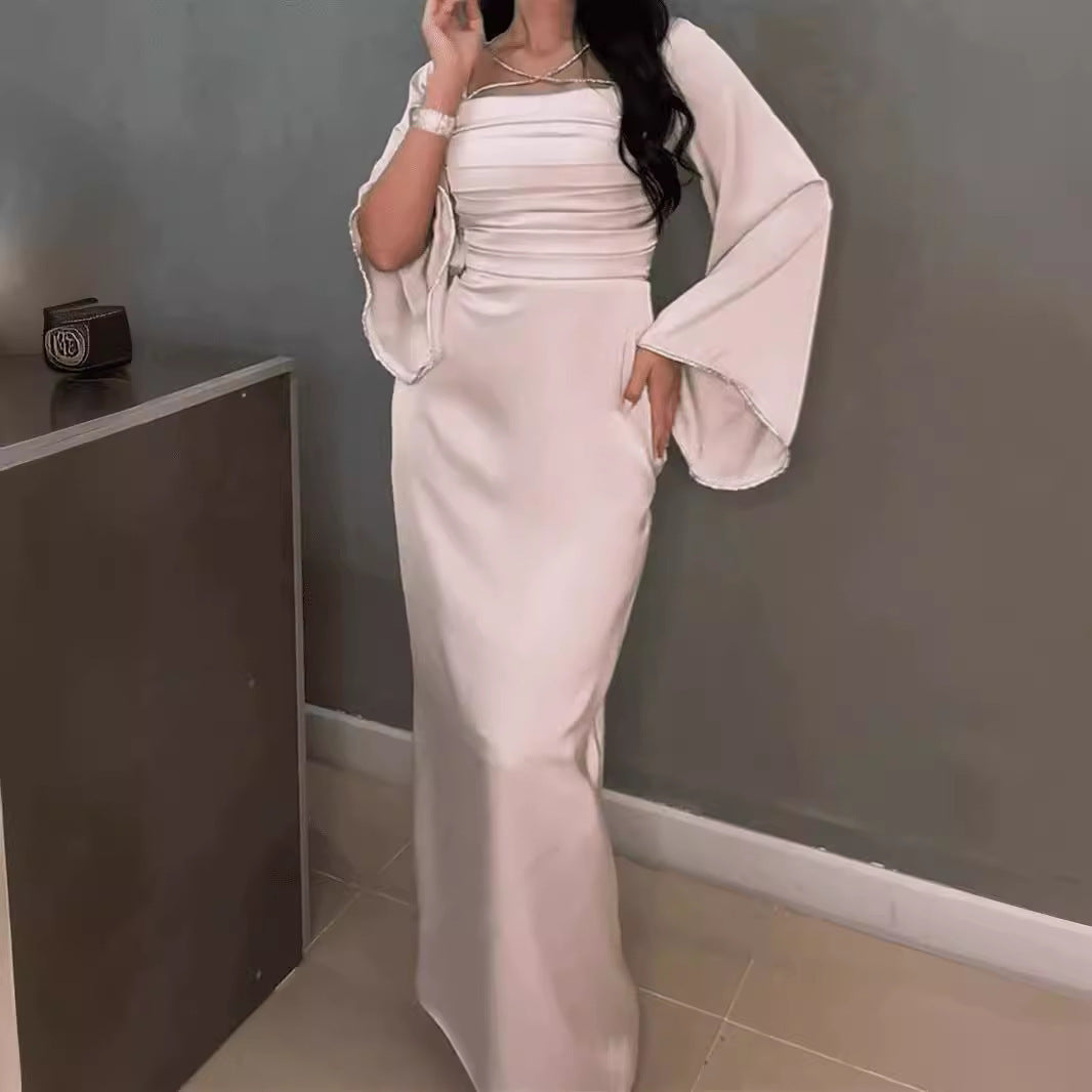Spring Summer Women Chain Long Evening Dress by Ragazza