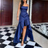 Women Clothing Autumn Elegant Sling Solid Color Maxi Dress by Ragazza