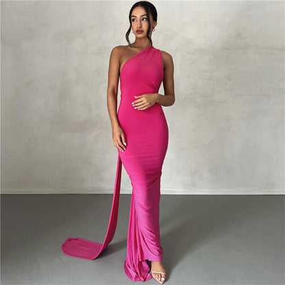 Summer Women Clothing Sexy Backless Halter Sheath Slim Fit Evening Dress Dress for Women by Ragazza