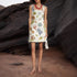 Summer Autumn Backless Print Casual Sling Mini Dress by Ragazza
