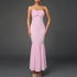 Chiffon Tube Top Dress Sexy Backless Wooden Ear Smocking Stitching Hip Dress by Ragazza
