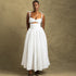 Women Clothing Solid Color Dress off the Shoulder Strap Sleeveless Large Dress by Ragazza