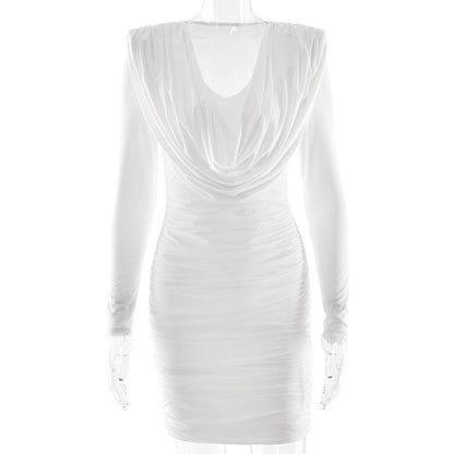 Autumn Winter Wear V neck Low Cut Dress Women Sexy Hip Dress by Ragazza
