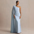 Spring Summer Shoulder Pleated Maxi Dress Holiday Party Women Dress by Ragazza