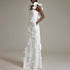 High Grade Stitching Floral Summer White Slim Fit Slim Backless Dress Women by Ragazza