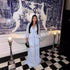Autumn Winter Elegant Stitching Long Sleeve V Neck Dress Women Dress by Ragazza