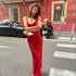 Women Clothing Summer Street Sexy High Class Elegant Hanging Slim Strap Dress by Ragazza