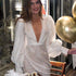 Women Clothing Sexy Shiny V neck Dress Hip Wrapped Evening Dress by Ragazza