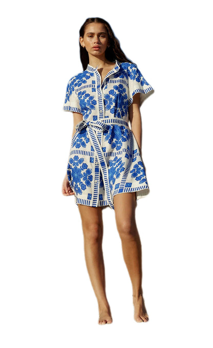 Summer Trade Casual Women Clothing Printed Lace up Dress by Ragazza