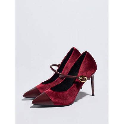 Women Stiletto Heel High Heel Shoes Pointed Toe Sexy Socialite French Shallow Mouth Pumps Satin Mary Jane Shoes  DestGlow