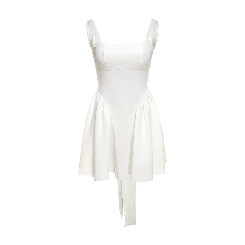 Summer Women Sexy Backless Lace up Bow Evening Dress Women by Ragazza
