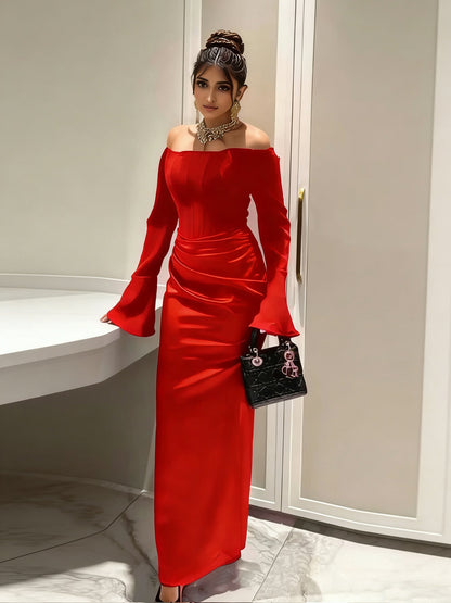 Women Clothing Tube Top Wedding Dress Toast Clothing Light Luxury Engagement Wedding Dinner after Slit Hemline at Hem by Ragazza