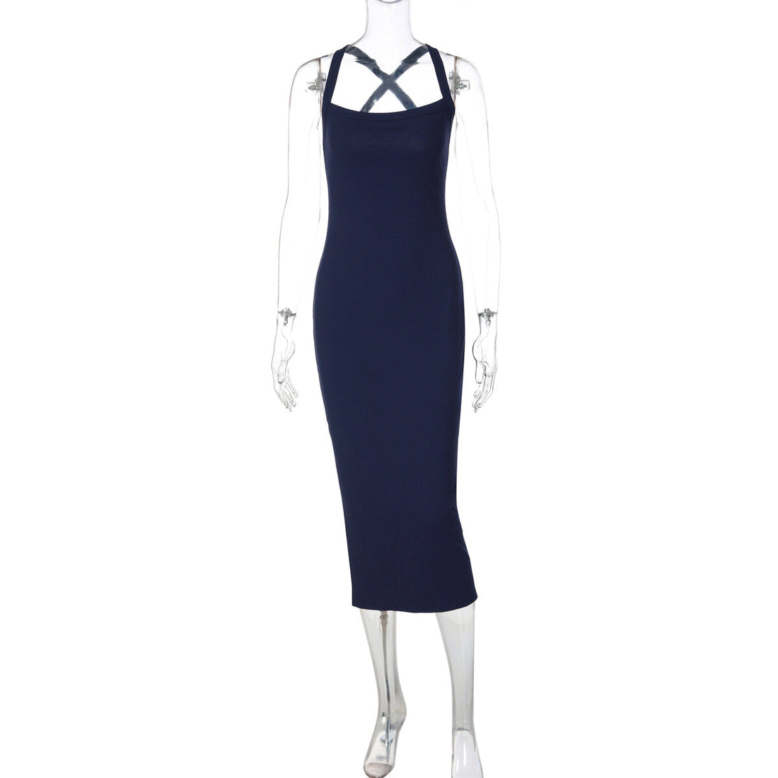 Niche Sexy Halterneck with Suspenders French Dress Women Backless Slim Fit Figure Flattering Hip Dress by Ragazza