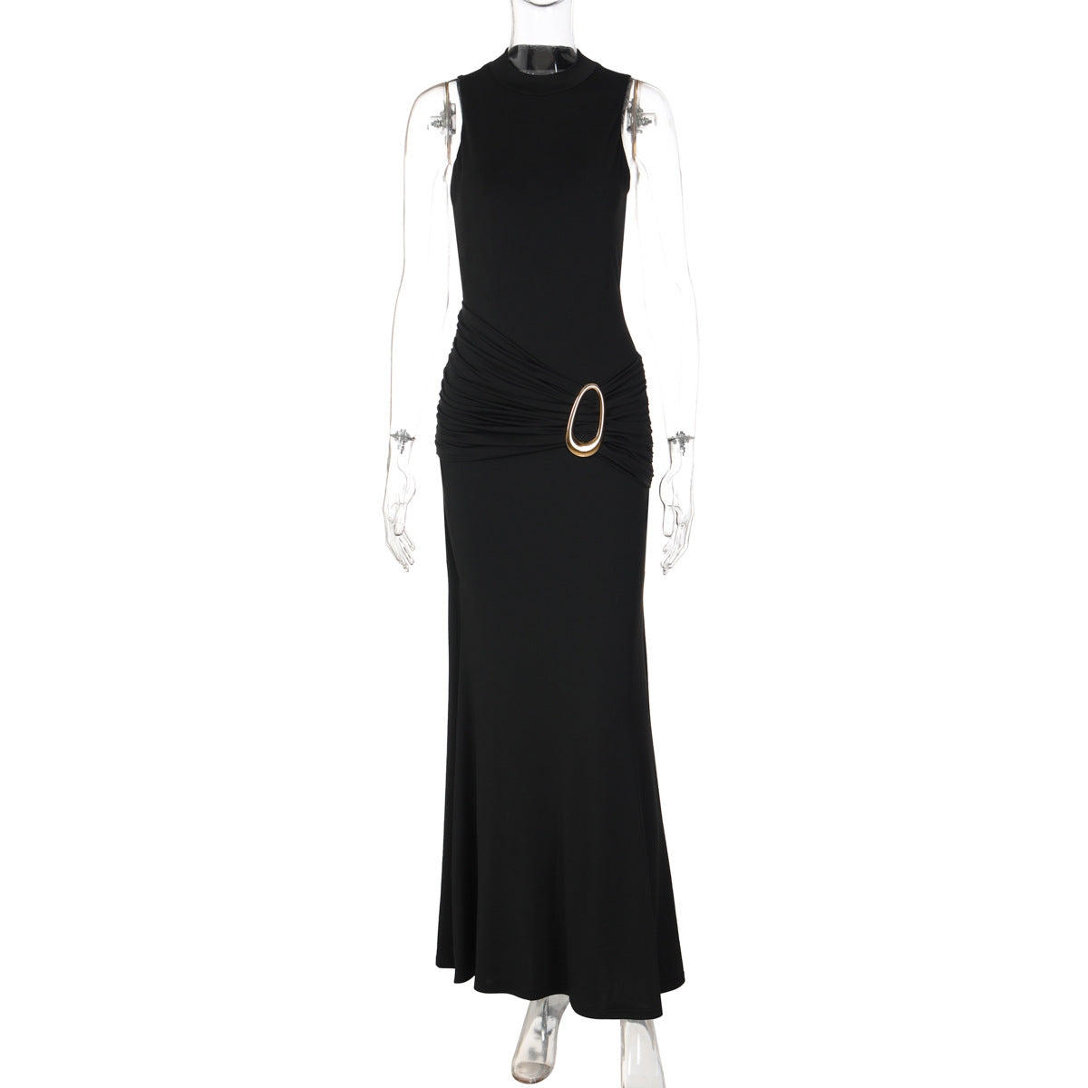 Women Clothing High Waist Twisted Sexy Backless Sheath Dress by Ragazza