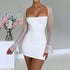 Sexy Tight Dress Autumn Winter Fashionable See through Long Sleeve Backless Hip Dress by Ragazza