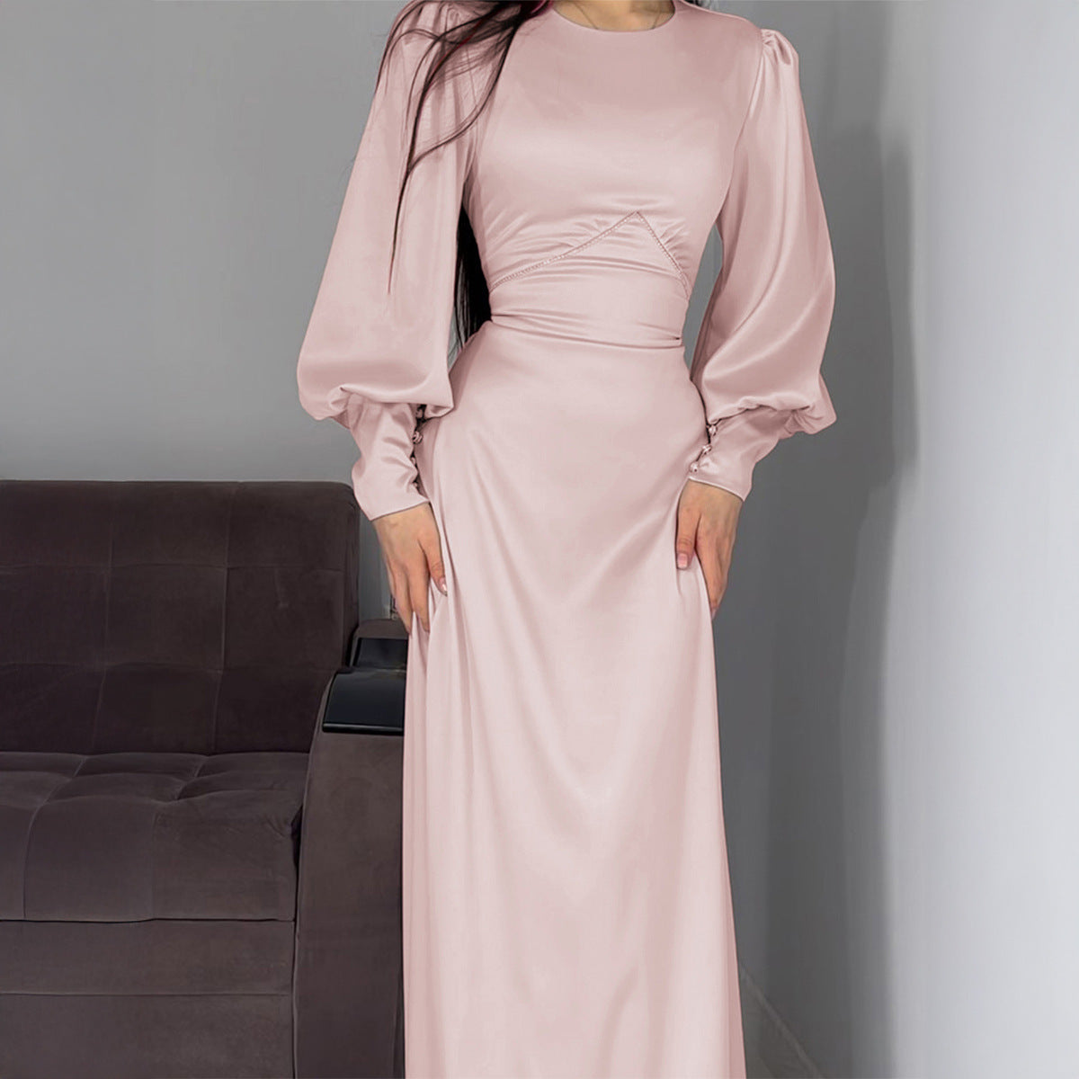 Women Clothing Autumn Elegant High End Long Sleeve Dress by Ragazza