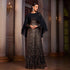 Women Clothing High Grade Long Sleeved round Neck Shawl Cocktail Sequined A Swing Evening Dress Women by Ragazza
