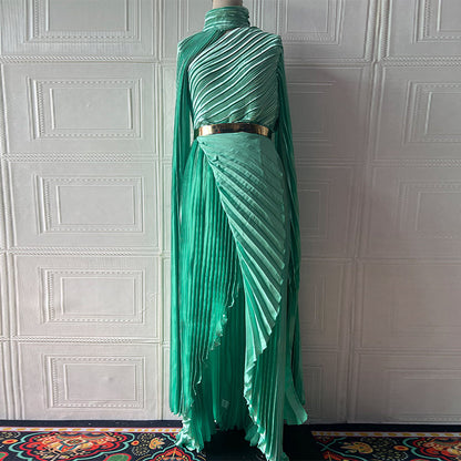 Summer Long Shawl Split Graceful Formal Dress Belt Dress by Ragazza