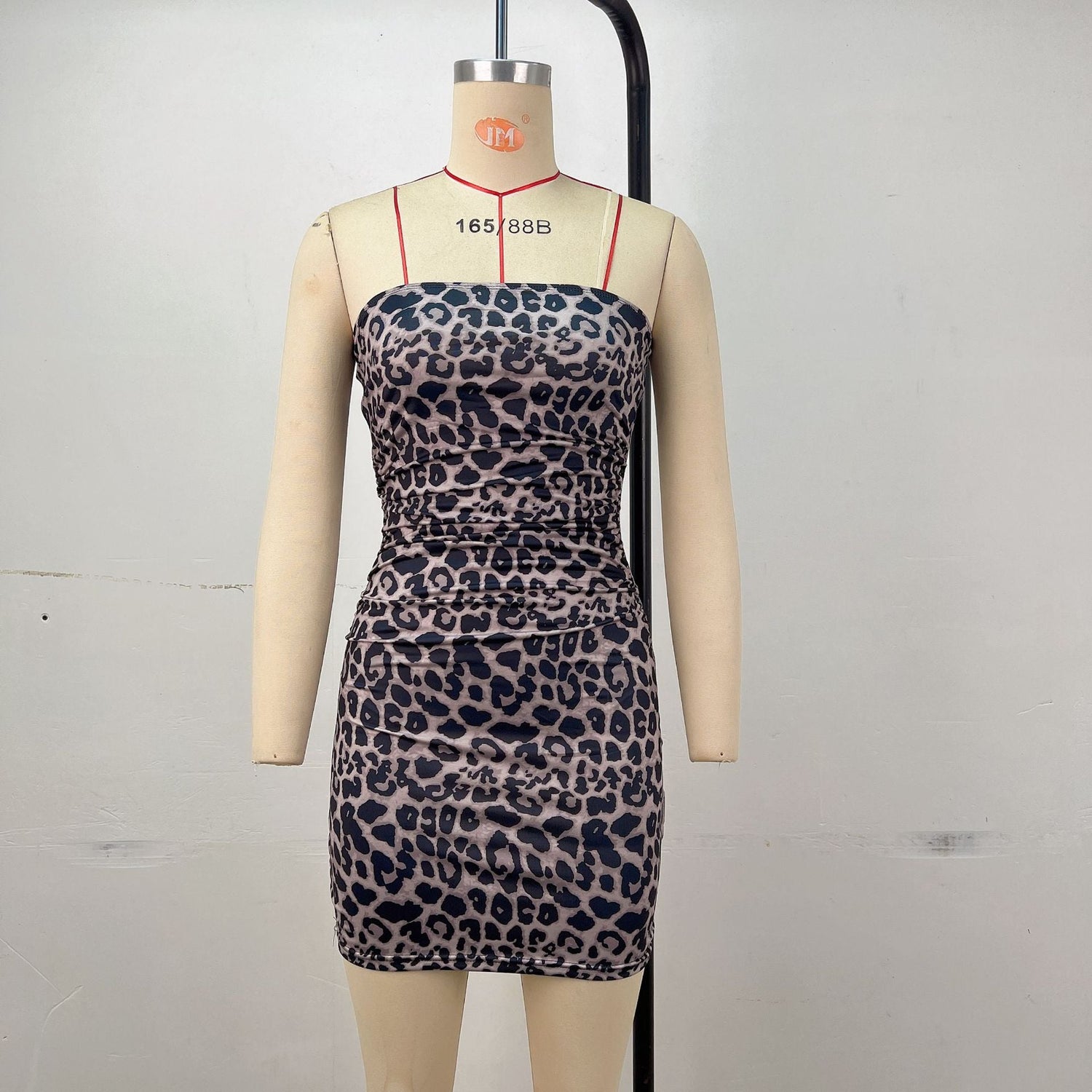 Women Clothing Summer Printed Slim Fit Sheath Dress Denim Color Advanced Tube Top by Ragazza