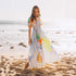 Dress Submarine Creature Printed Vacation Puff Sleeve Dress by Ragazza