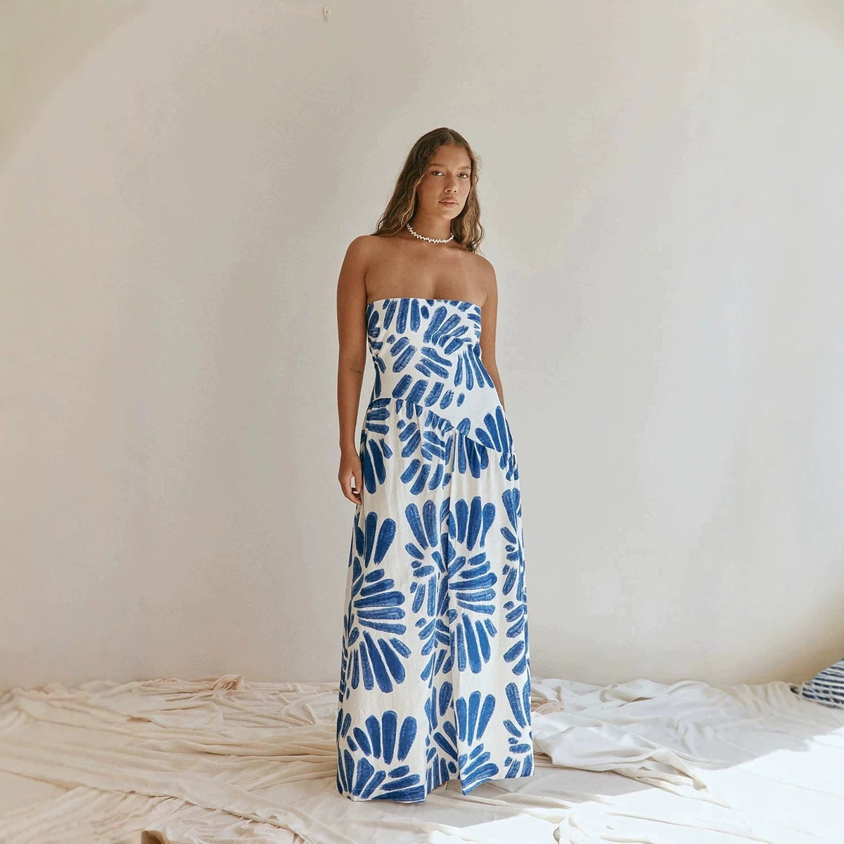 Women Dress Printed Vacation French Wrapped Chest Slim Sexy Maxi Dress  DestGlow