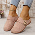 Hollow Out Cutout out Baotou Platform Slippers Women Summer Metal Buckle Wedge Casual Sandals  DestGlow