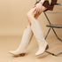 Supply Western Embroidered Slip on Chunky Heel Retro National Boots  DestGlow