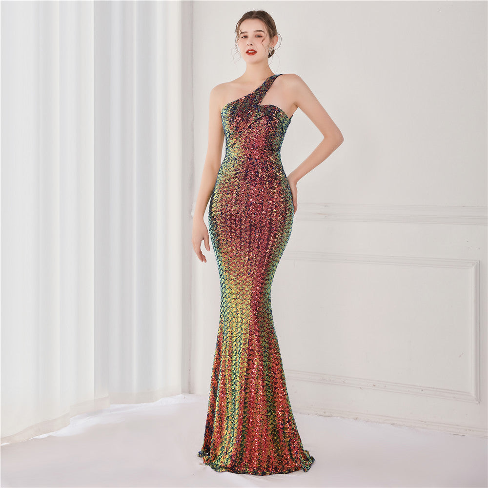 Dream Socialite Gathering Party Evening Dress Sexy Long Toast Clothing Host Dress by Ragazza