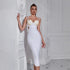 Women Clothing Sexy Tight Cami Dress Bandage Dress Beaded Heavy Industry Evening Dress by Ragazza