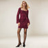 Women Clothing Elegant Graceful Dress Autumn Winter High Sense All Matching Youthful Looking Slimming Dress by Ragazza