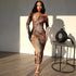 Women Clothing Vintage Print Sexy Off The Shoulder Long Sleeve One Step Dress Dress by Ragazza